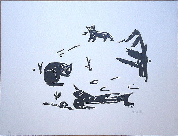  Katzen im Schnee 