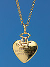 Glaube, Liebe, Hoffnung (925er-Sterlingsilber, vergoldet)